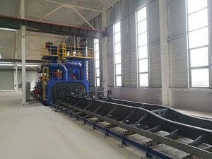 掛車拋丸機，半掛車底盤、車架的除銹清理應用